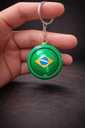 Chaveiro Bola Giratória Brasil