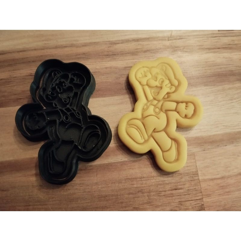 Cortadores de biscoitos temáticos do Mario Bros 12 Unidades.